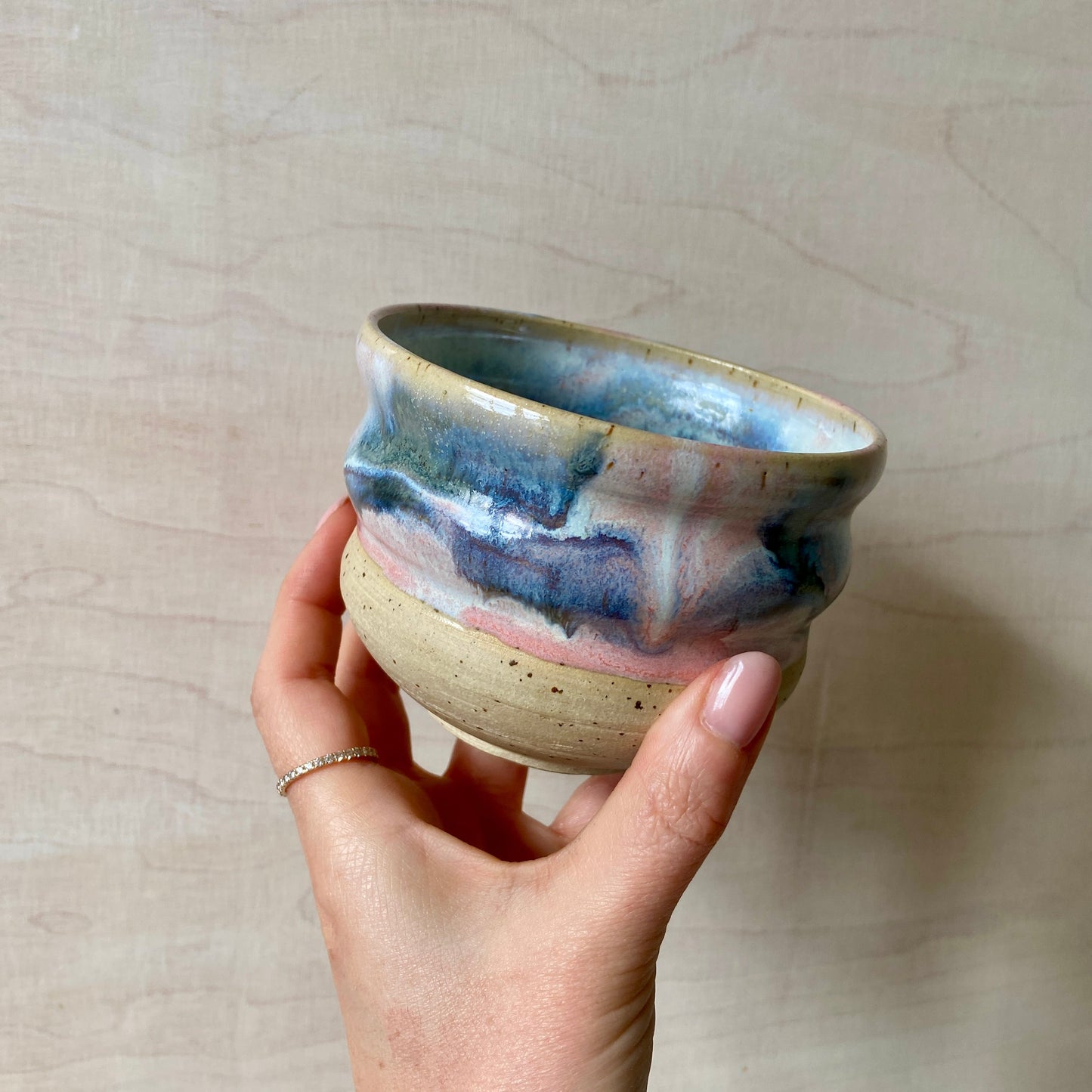 Arktis Matcha Keramik Schale handgefertigt Studio Moki