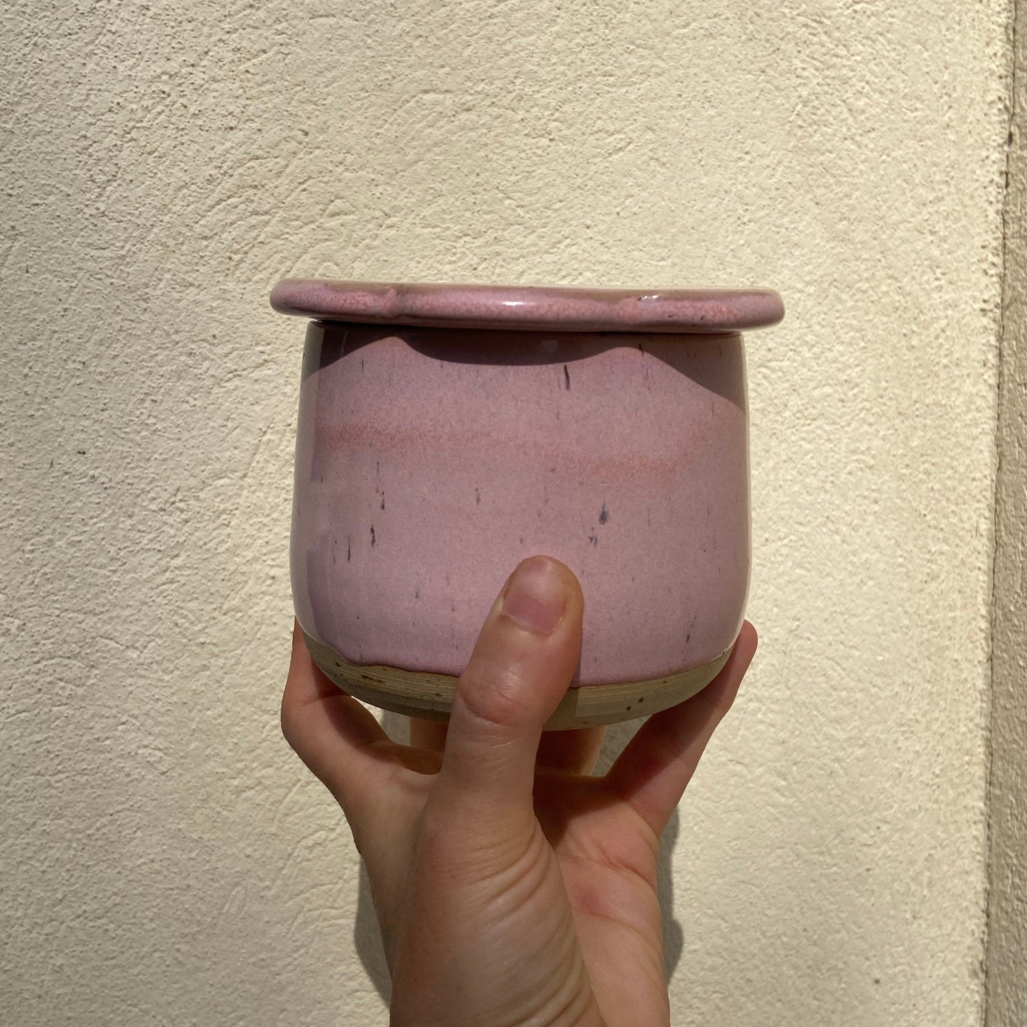 Butter Bloomie rosa Französische Butterdose Keramik Studio Moki