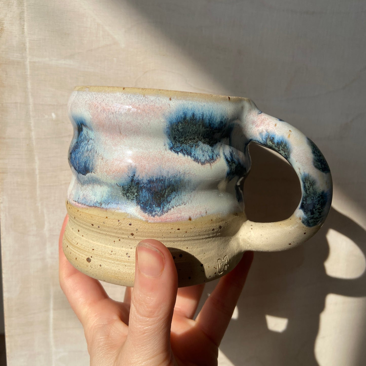 Handgefertigt Keramik Arktis Wavie Tasse Studio Moki