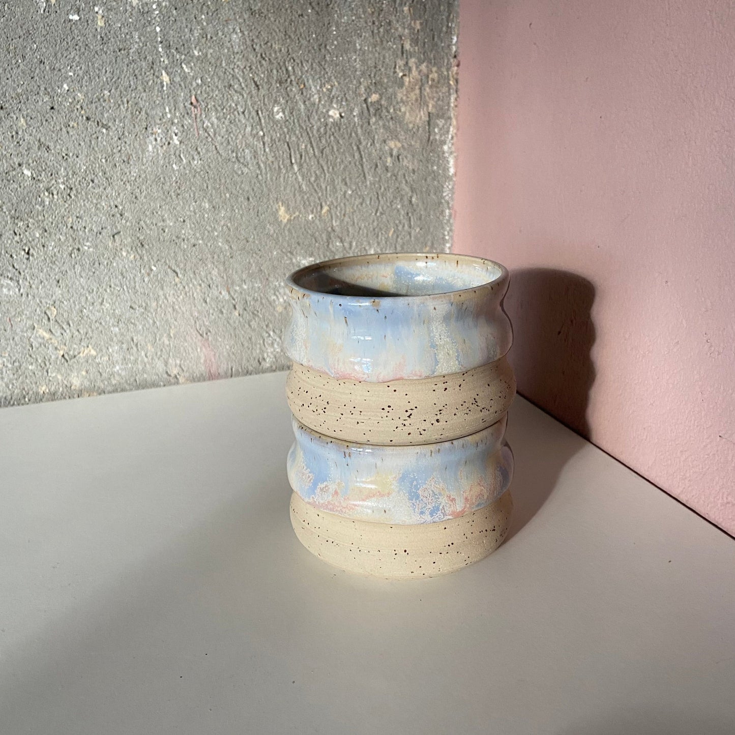 Krumme Gurke Keramik Matcha Schale Midi Sunset