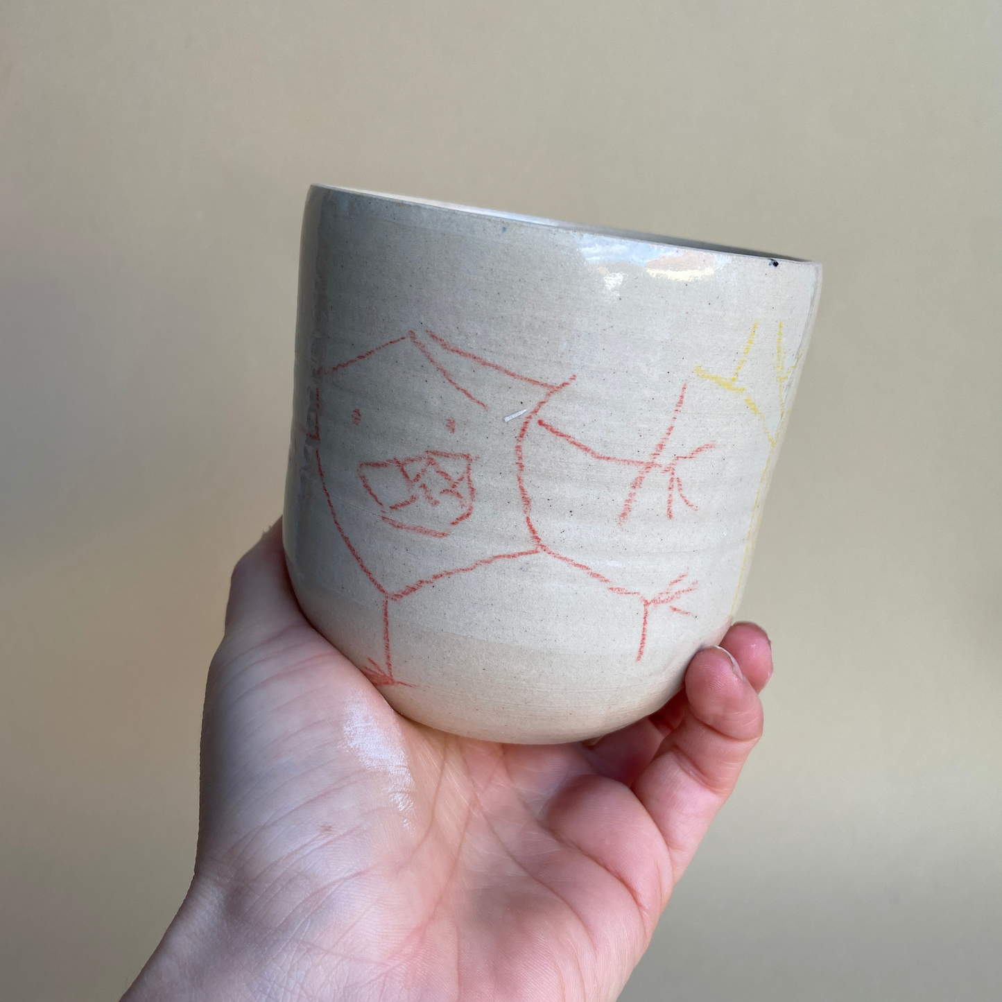 KinderKritzel Keramik Becher