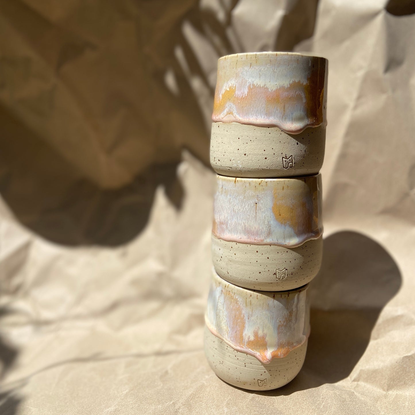 Peachy Keramik Becher Studio Moki online kaufen Kaffee Tee Matcha Icecoffe