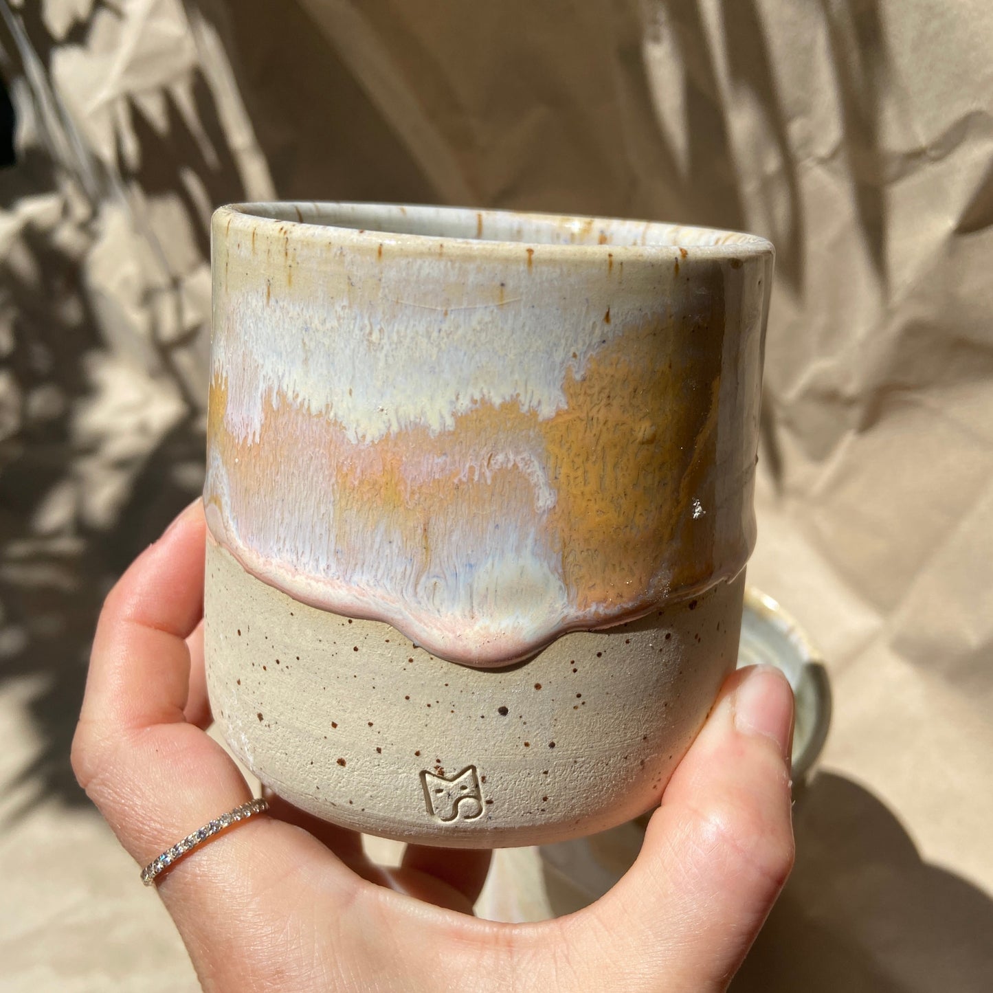 Peachy Keramik Becher Studio Moki online kaufen Kaffee Tee Matcha Icecoffe