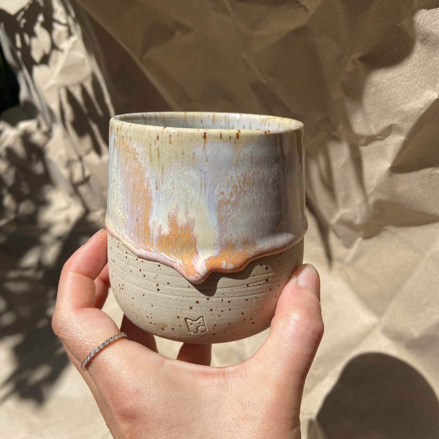 Peachy Keramik Becher Studio Moki online kaufen Kaffee Tee Matcha Icecoffe