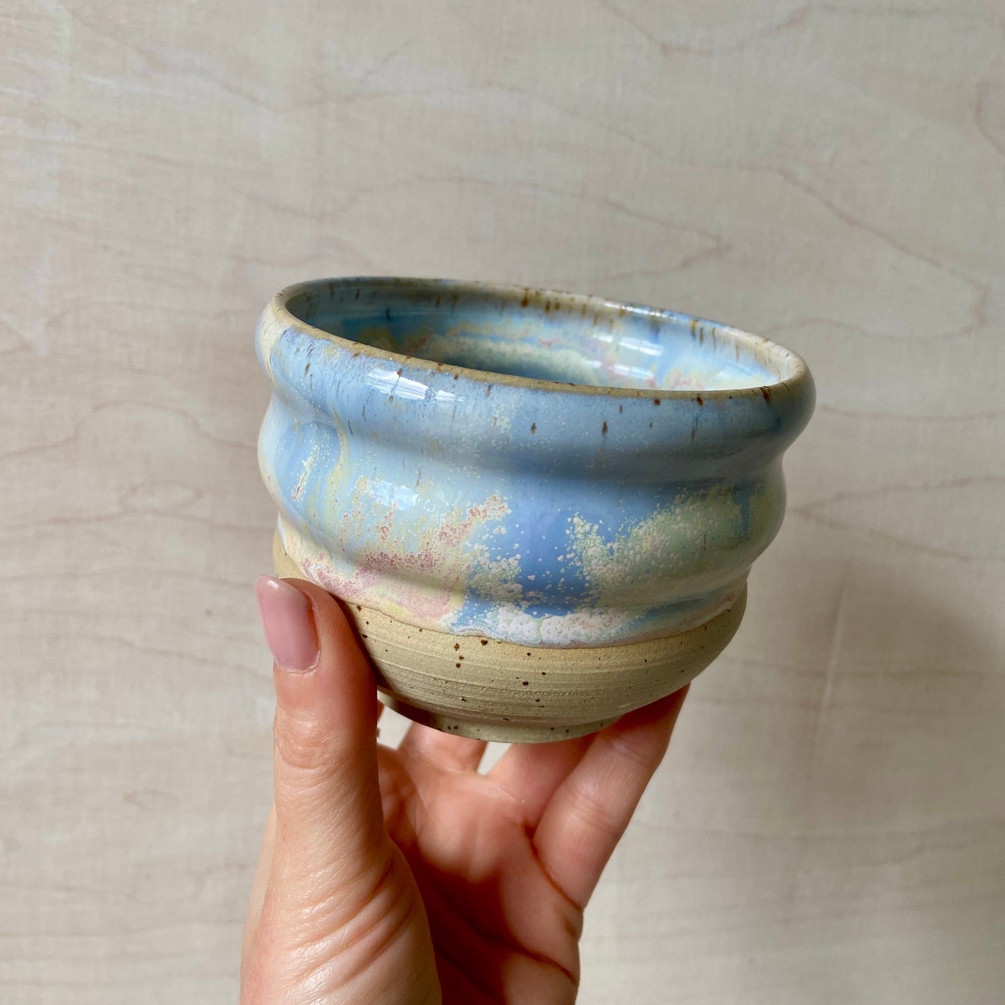 Sunset Matcha Keramik Schale handgefertigt Studio Moki