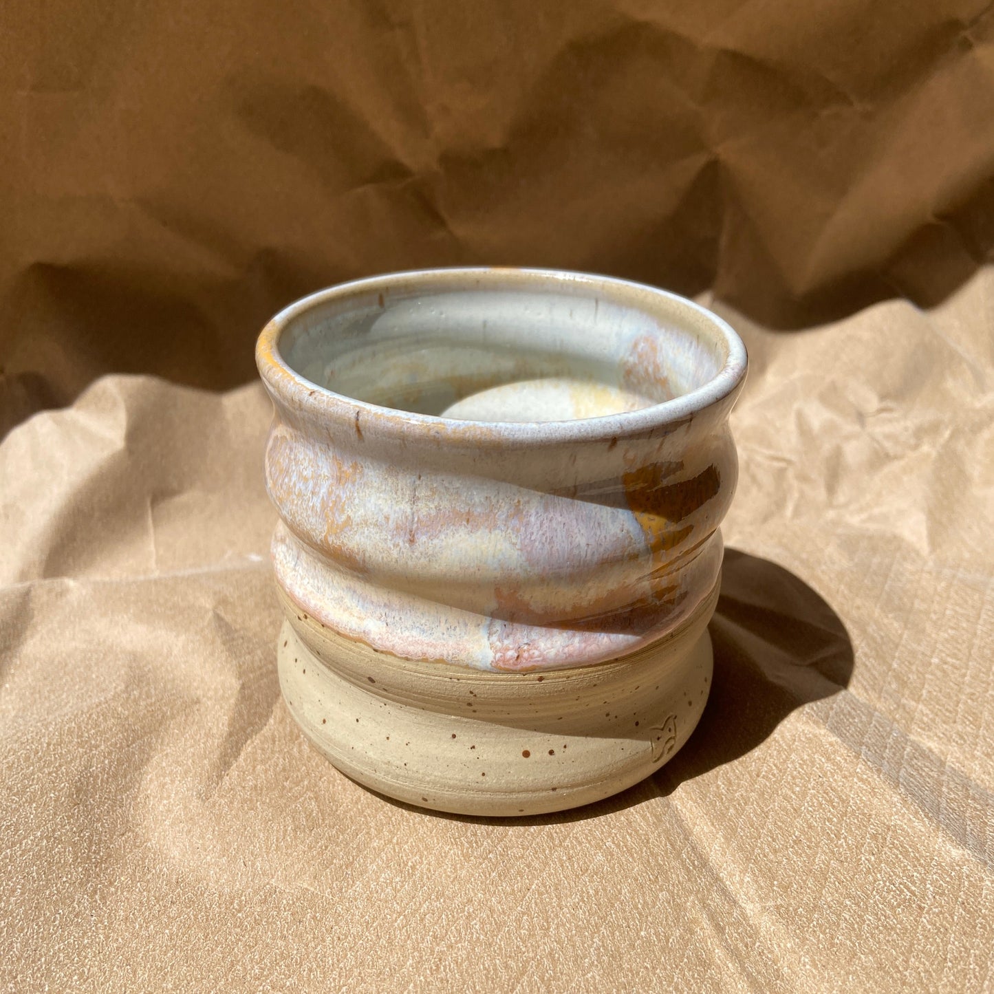 Wavie Peachy Keramik Kaffee Becher Studio Moki