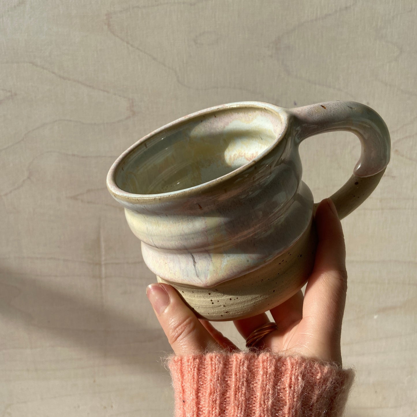 Keramik Kaffee Tee Wavie XL Tasse handgefertigt unikat Icecream online Kaufen