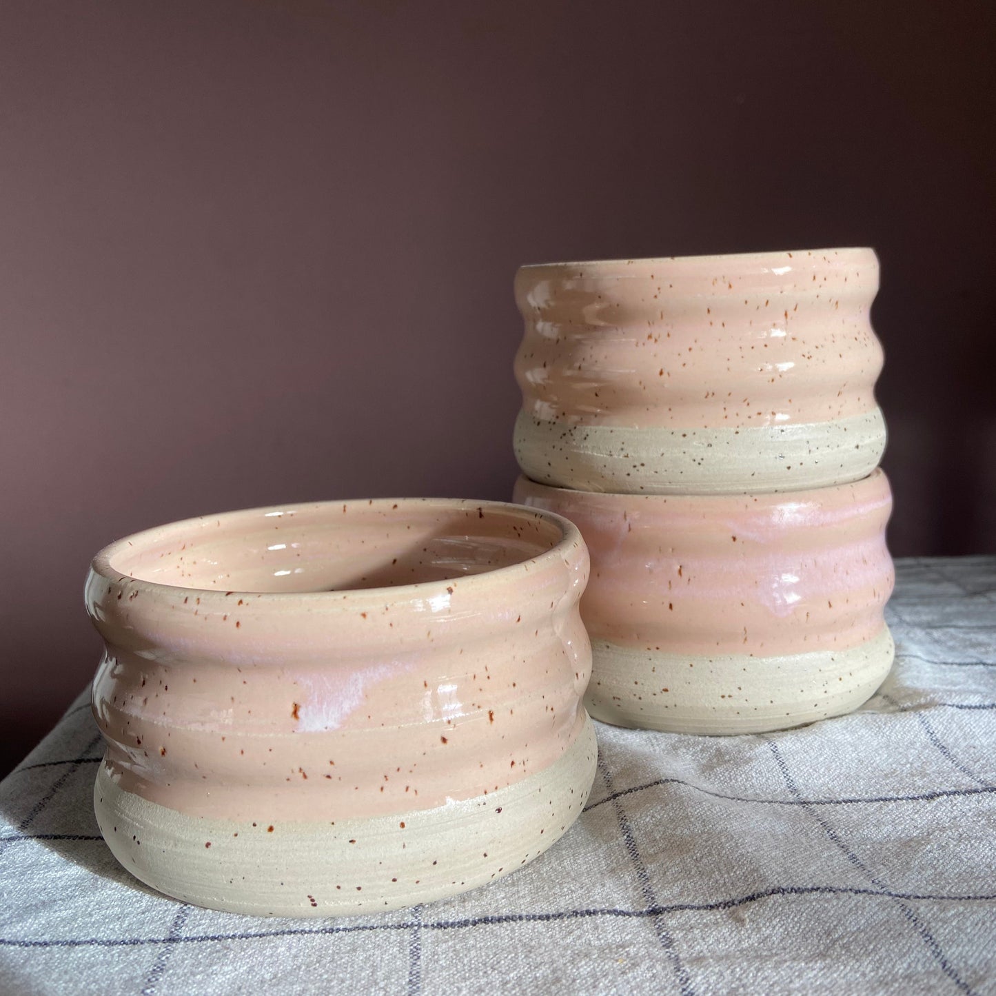 Matcha Kermamik Bowl Wavie Rosé