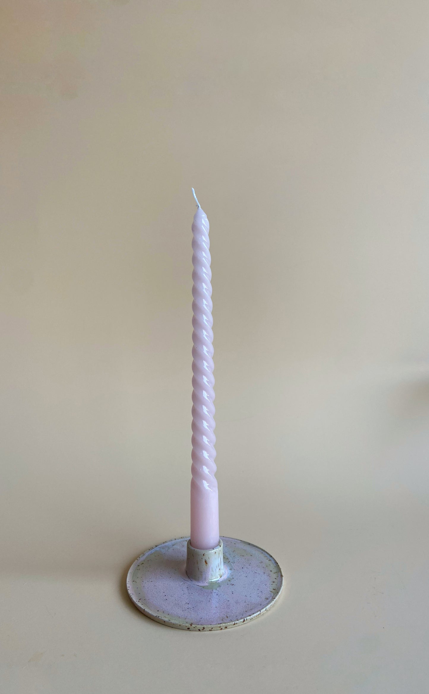Keramik Kerzenständer Rosé