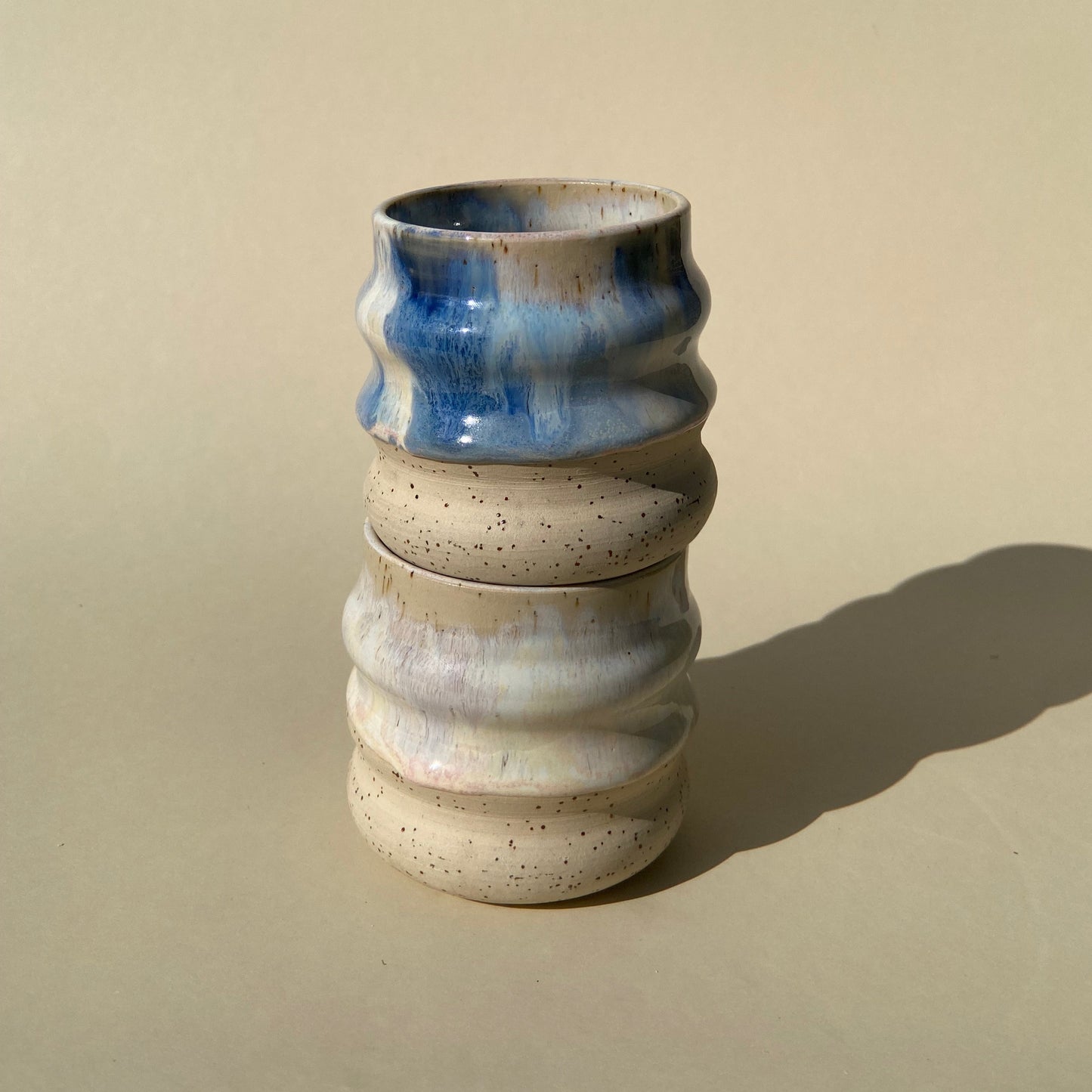 Wavie Keramik Becher Kandinsky Icecream Handgefertigt Studio Moki