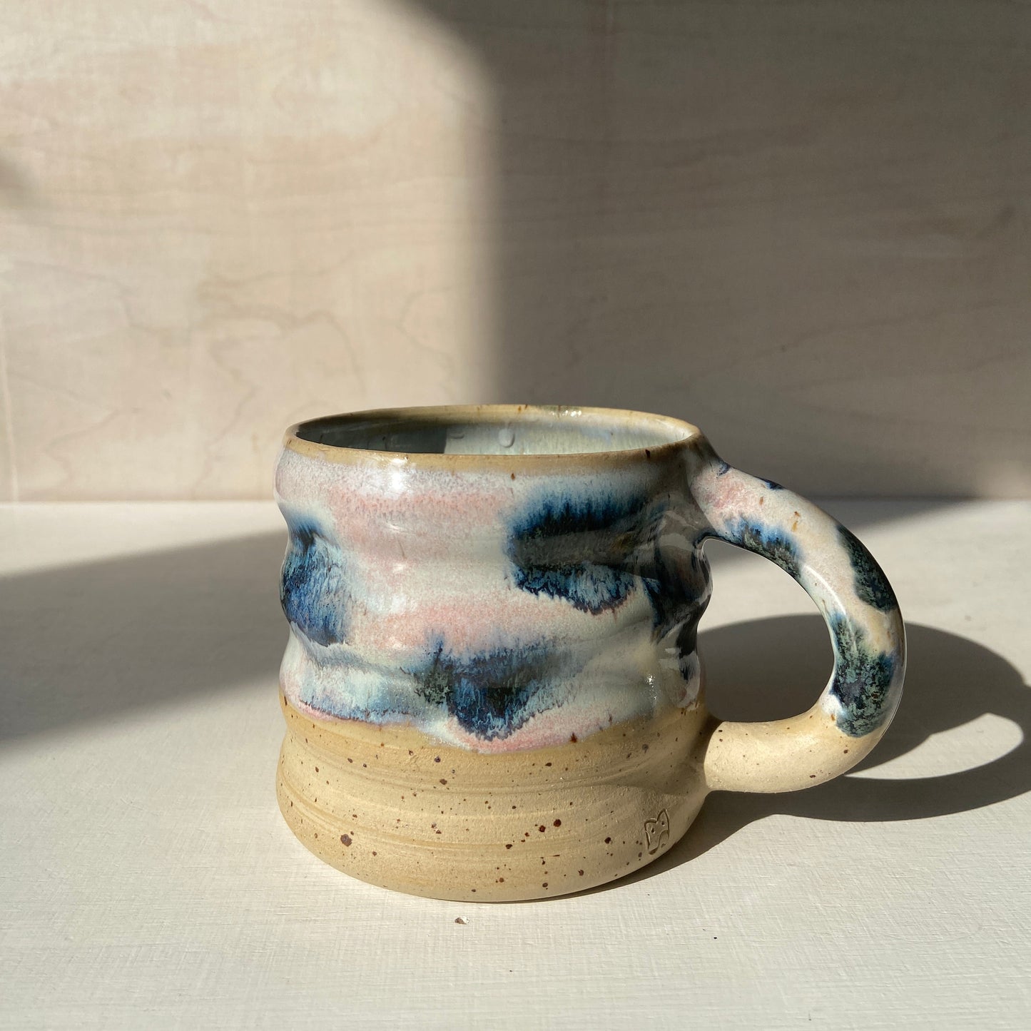 Handgefertigt Keramik Arktis Wavie Tasse Studio Moki  
