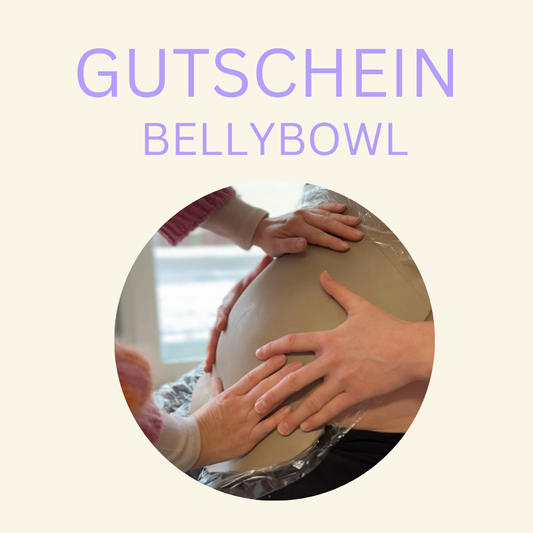 Digitaler Bellybowl Gutschein Studio Moki Brandenburg – handgefertigte Steinzeugschale aus Bauchabdruck als Geschenk zur Schwangerschaft, 220€, 2 Jahre gültig