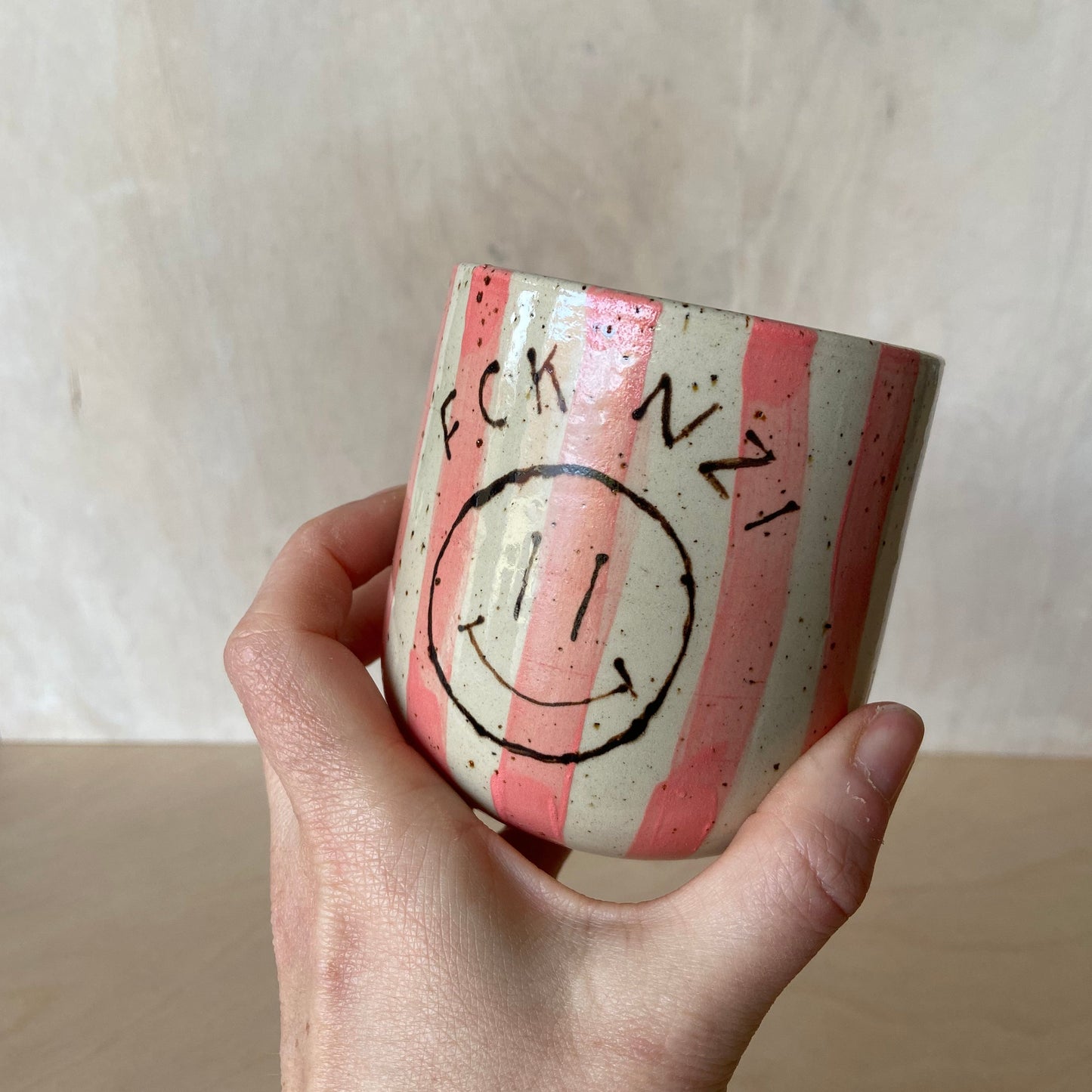FCK NZI Becher Studio Moki Keramik 
