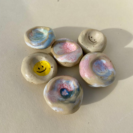Handgefertigter Keramik-Sorgenstein | Handschmeichler für Alltag und  Kopfkino