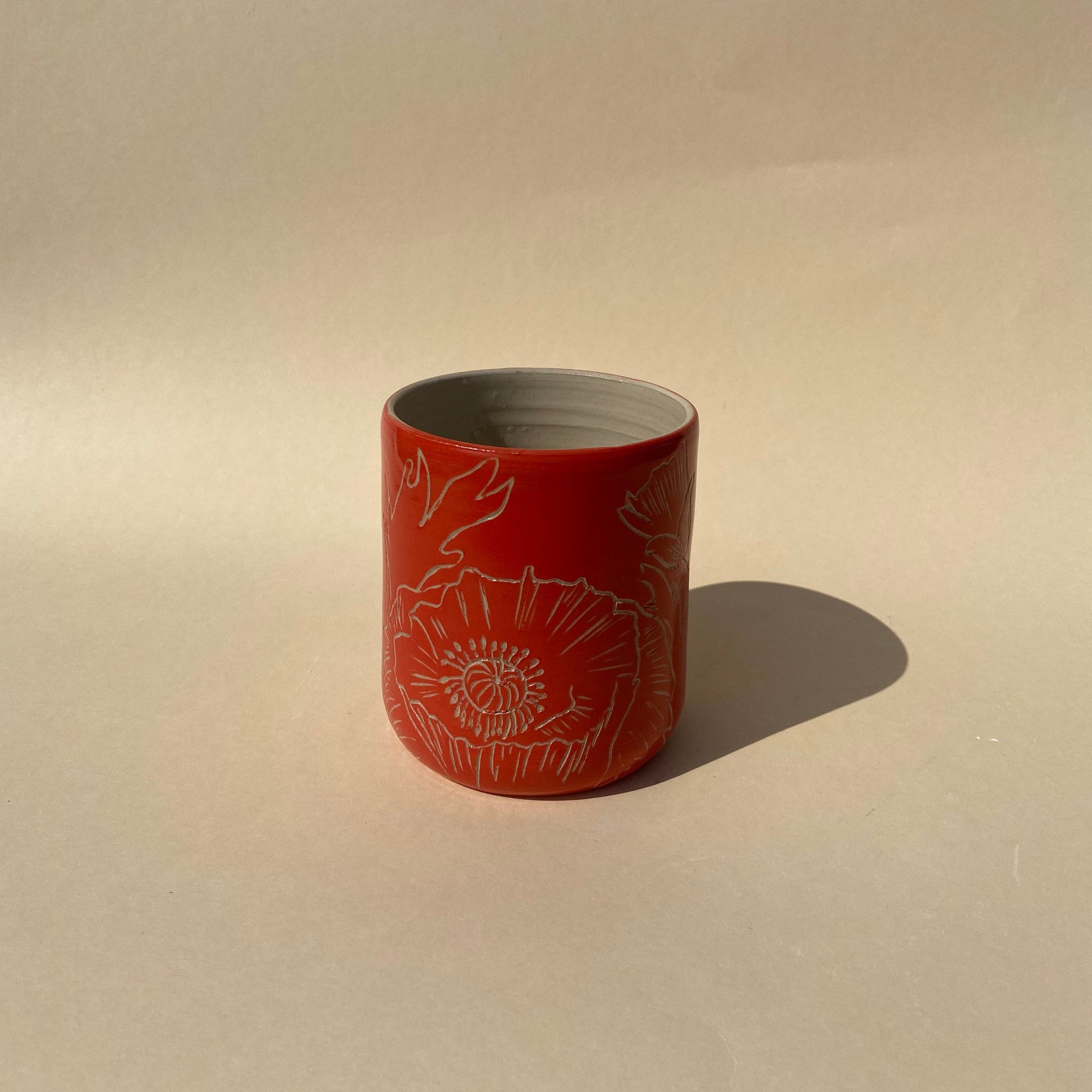 MOHN BECHER STUDIO MOKI KERAMIK ROT