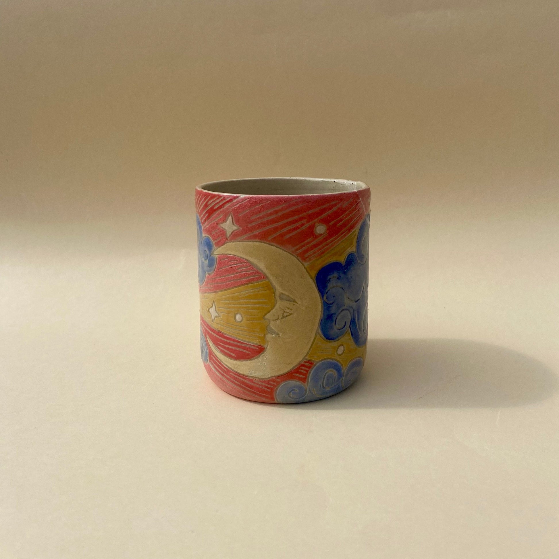 Solis et Lunae Keramik Becher Studio Moki 