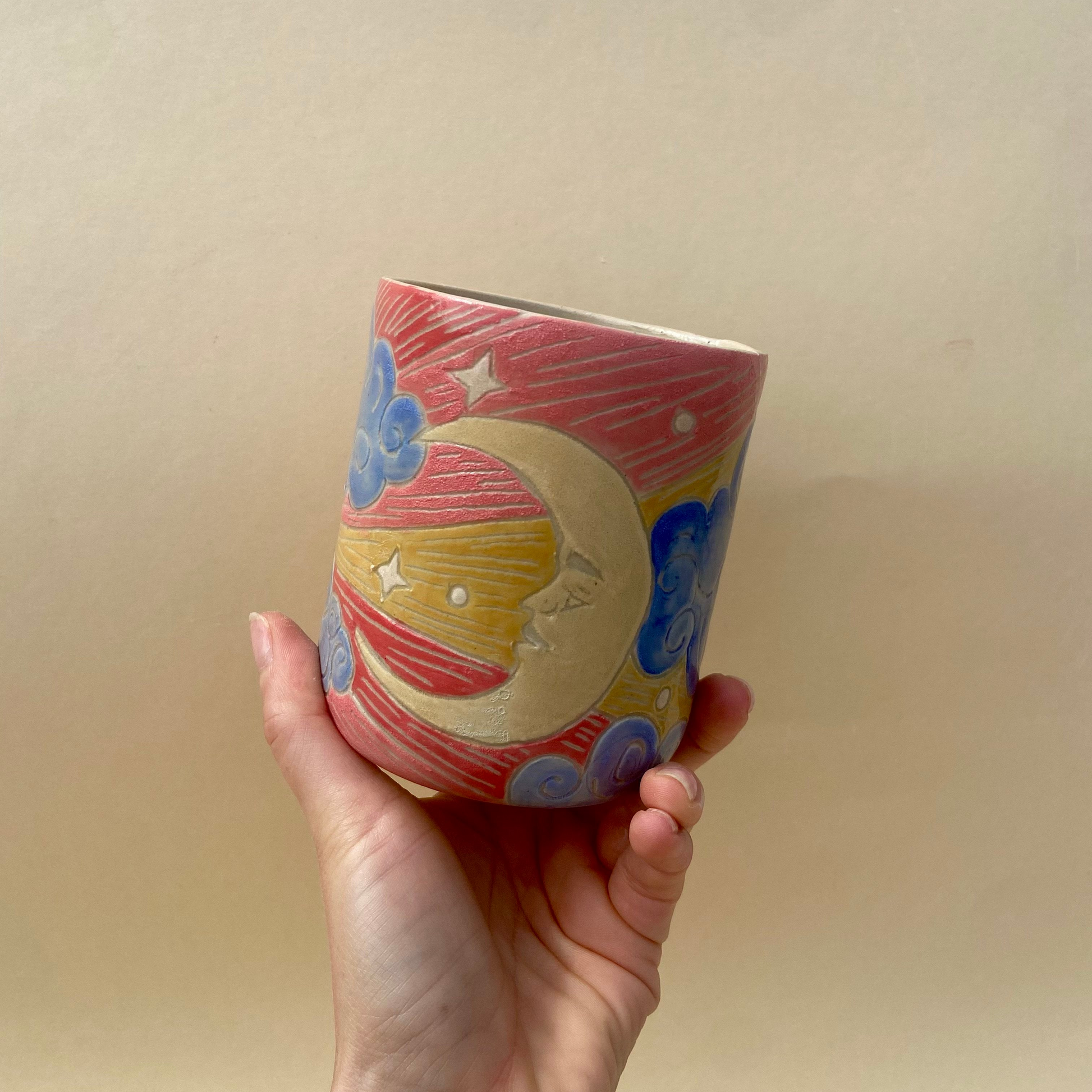 Solis et Lunae Keramik Becher Studio Moki 