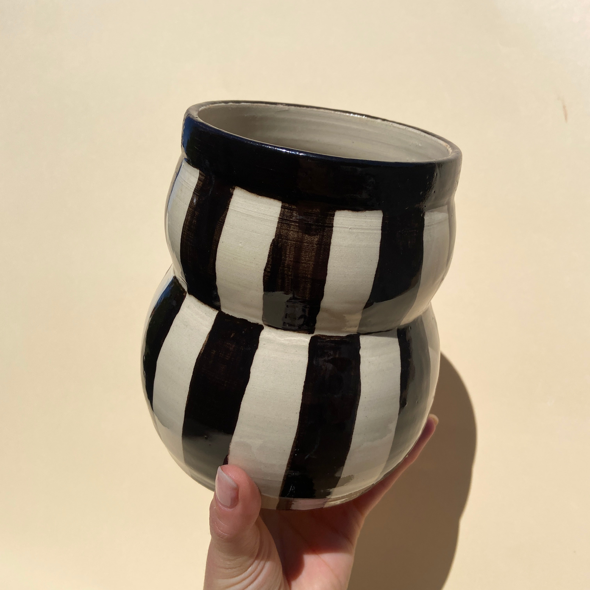 Streifen Vase Studio Moki Unikat