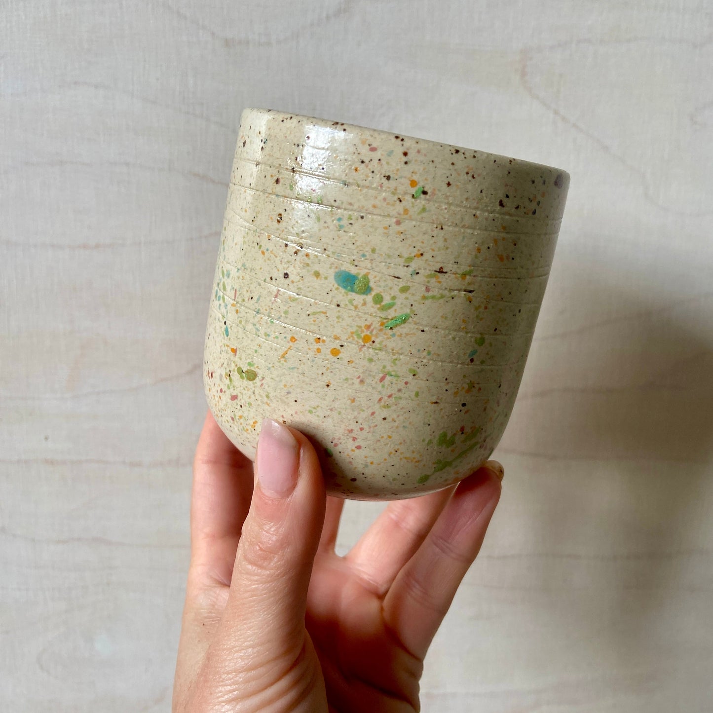 Streusel Becher Kaffee Studio Moki Keramik Handgefertigt