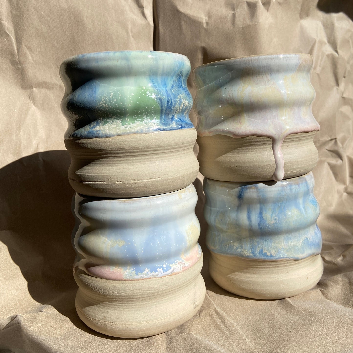 Wavie Nude Keramik Becher  Kandinsky Sunset Ocean Icecream Studio Moki Online Kaufen