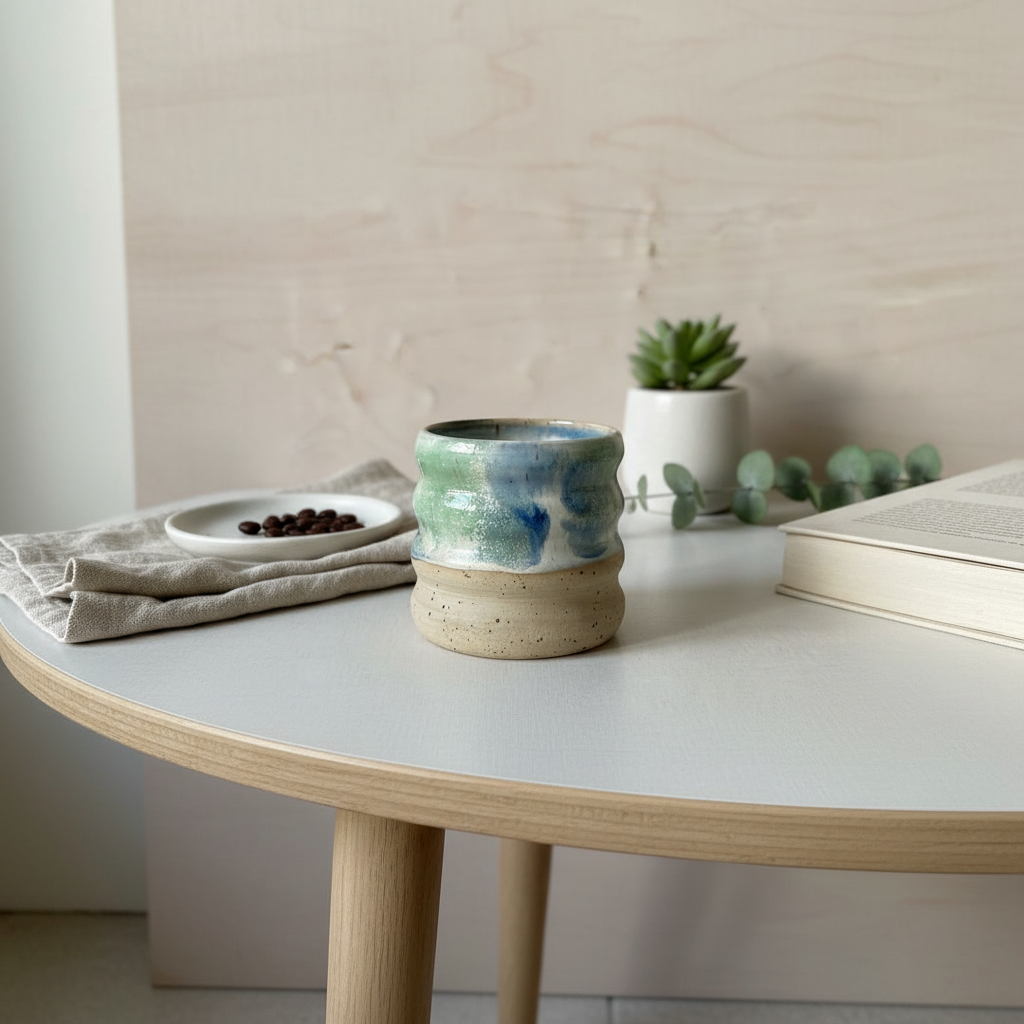 Keramik Becher Ocean Wavie