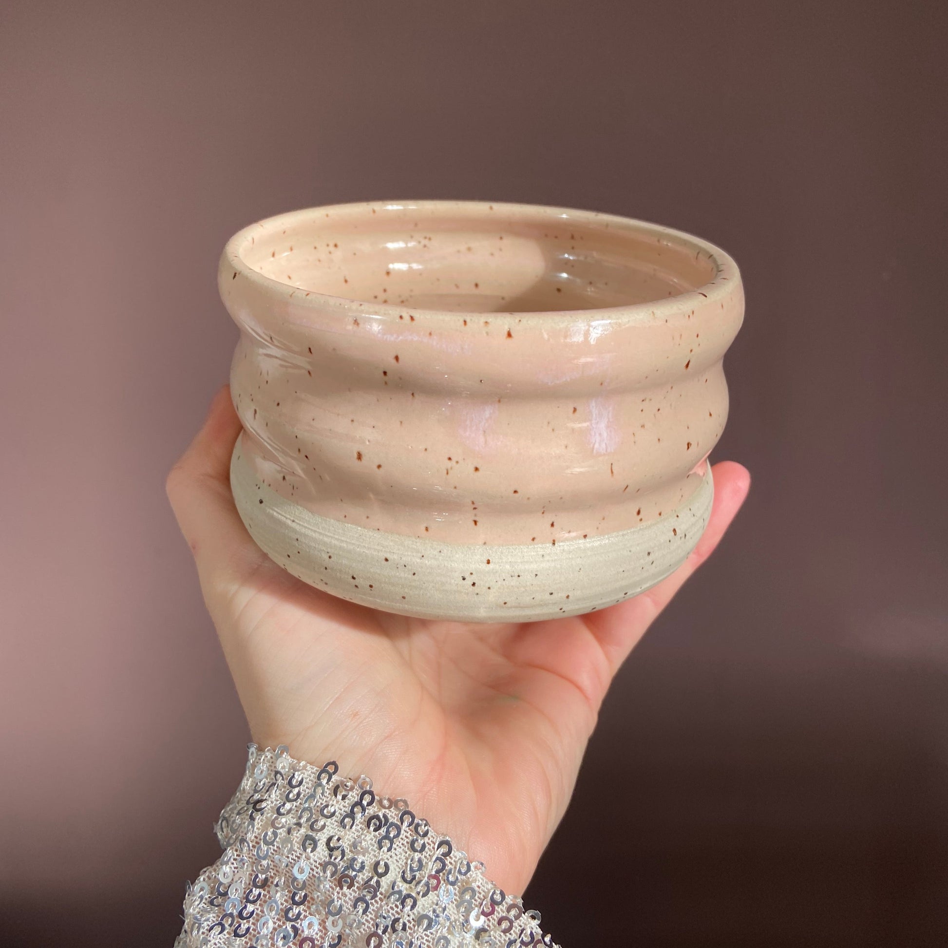 Matcha Kermamik Bowl Wavie Rosé