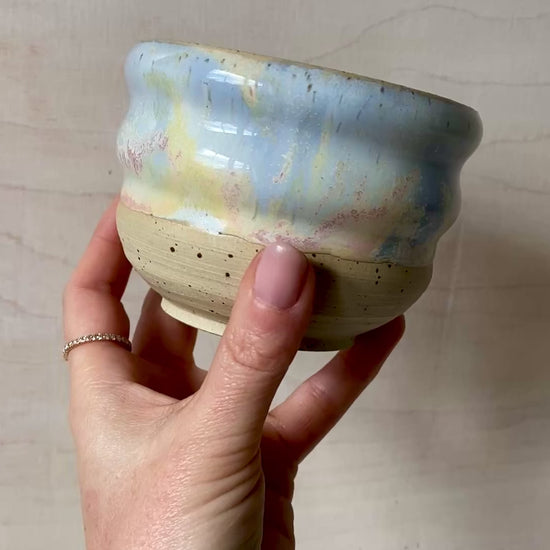 Sunset Matcha Keramik Schale handgefertigt Studio Moki