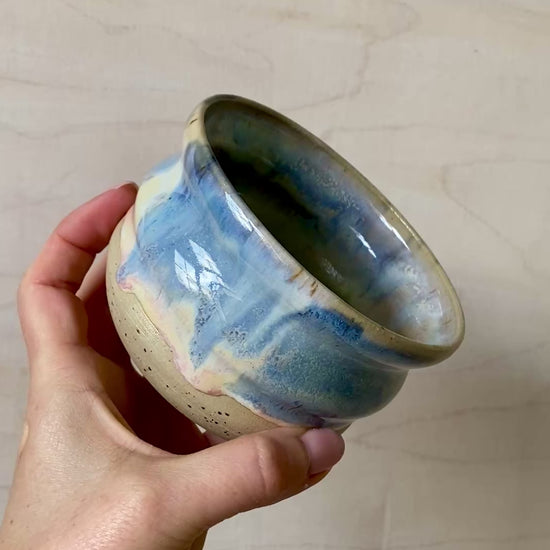 Kandinsky Matcha Keramik Schale handgefertigt Studio Moki