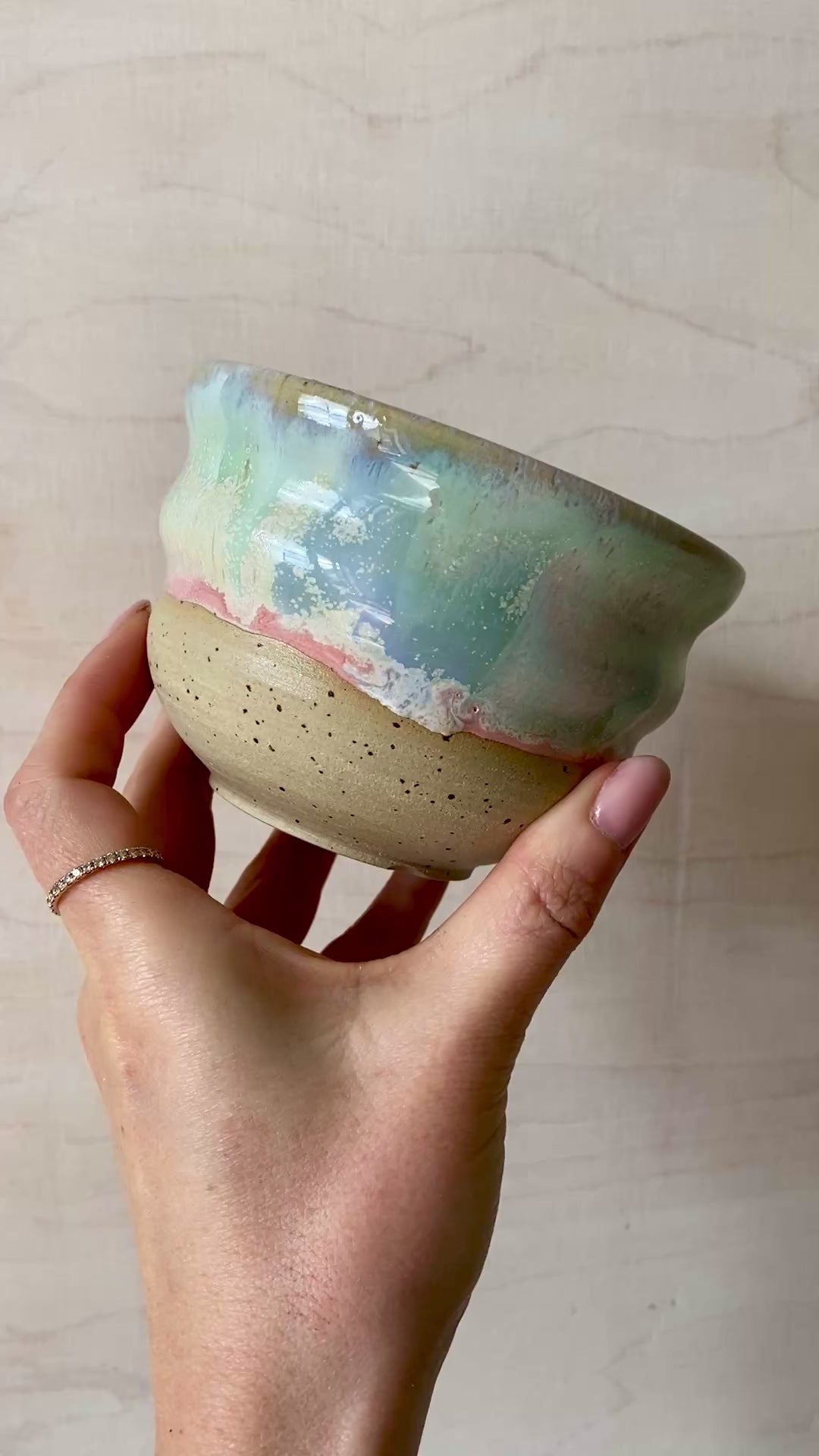 Unicorn Matcha Keramik Schale handgefertigt Studio Moki