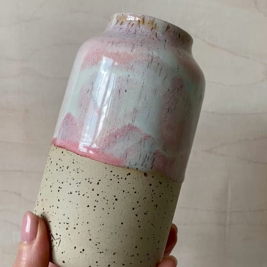 Icecream Vase Gerade Keramik handgefertigt Studio Moki.
