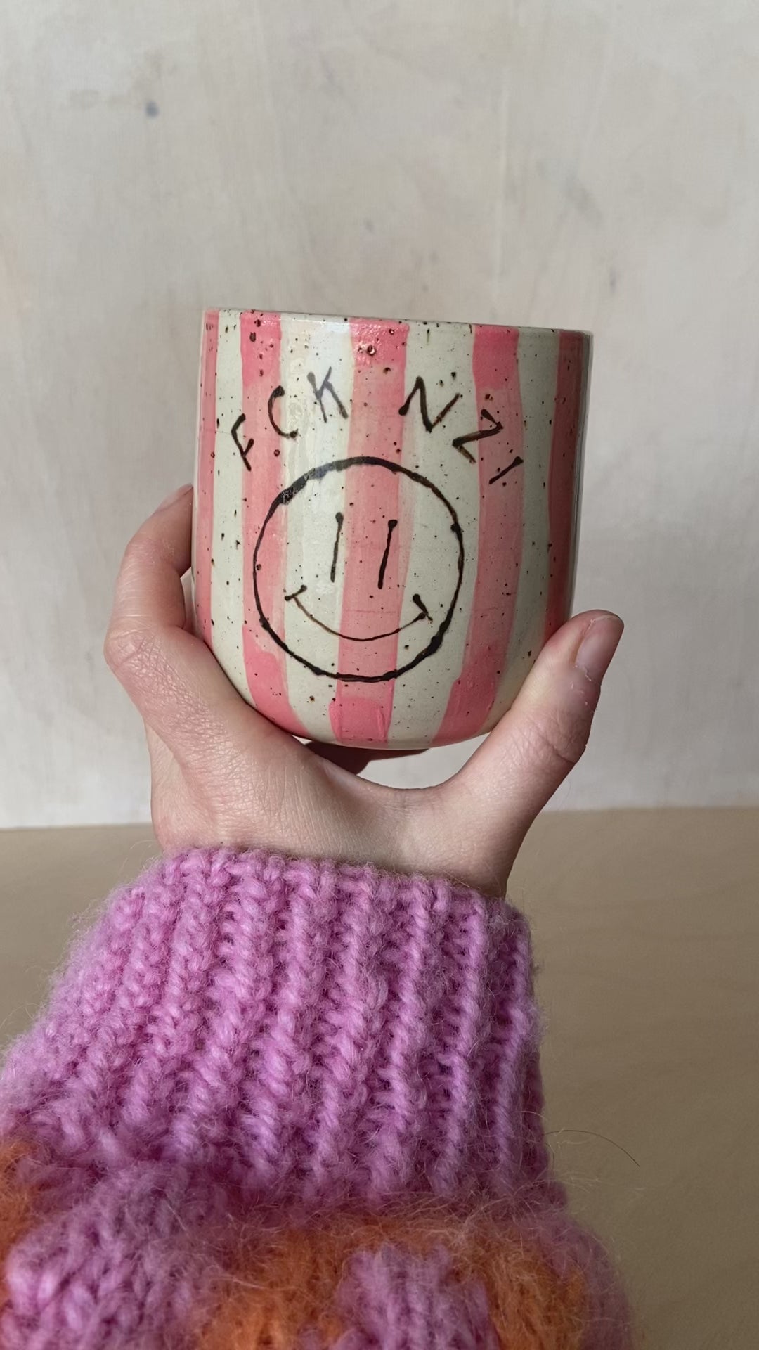 FCK NZI Becher Studio Moki Keramik 