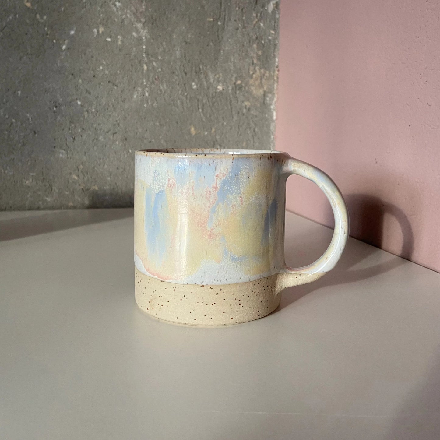 B Ware Keramik Henkeltasse Sunset Krumme Gurke