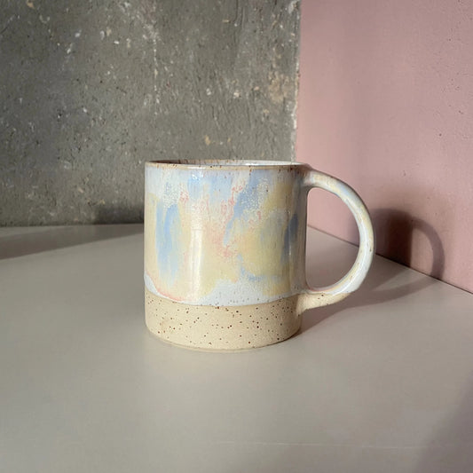 B Ware Keramik Henkeltasse Sunset Krumme Gurke