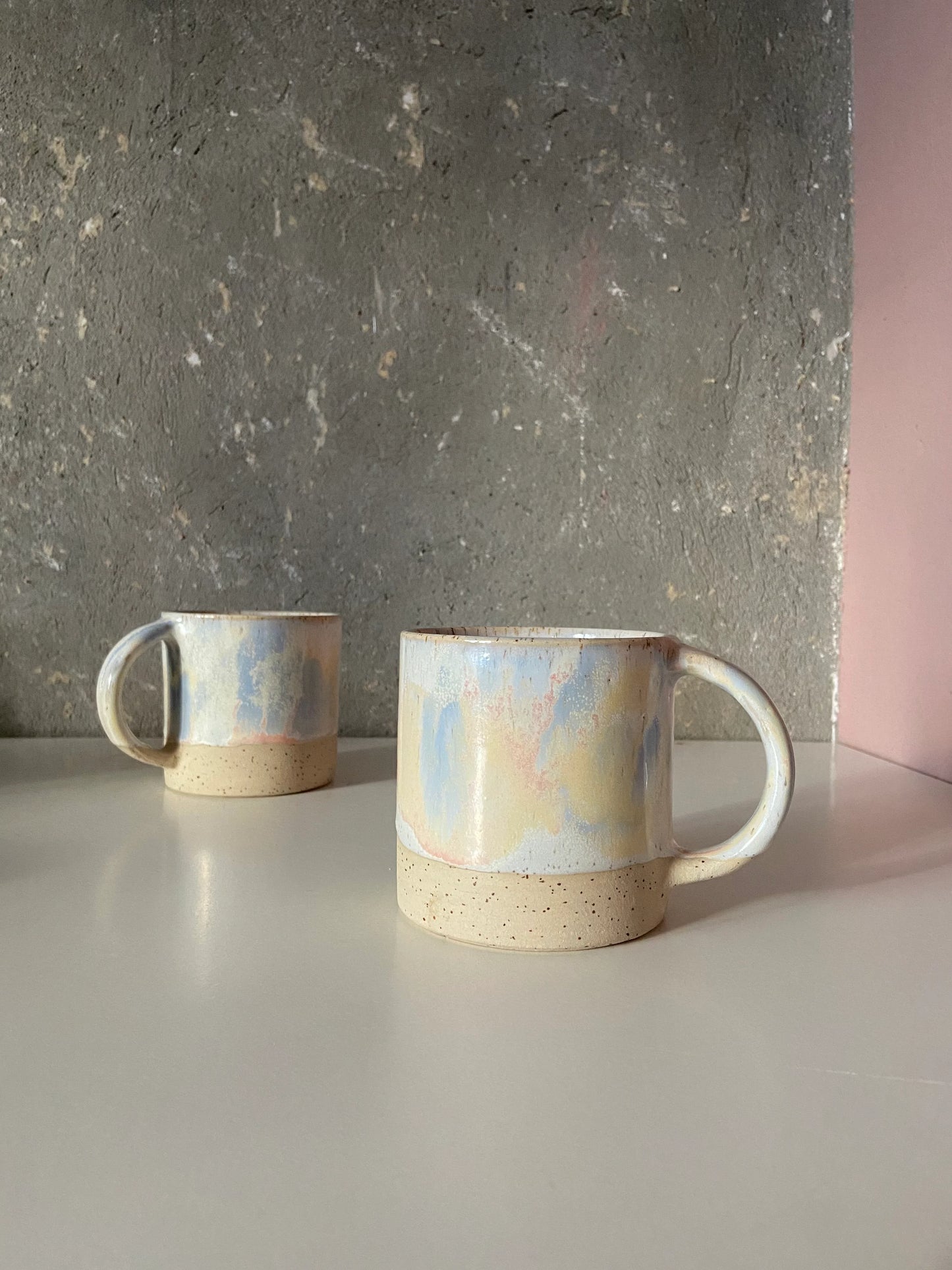 B Ware Keramik Henkeltasse Sunset Krumme Gurke