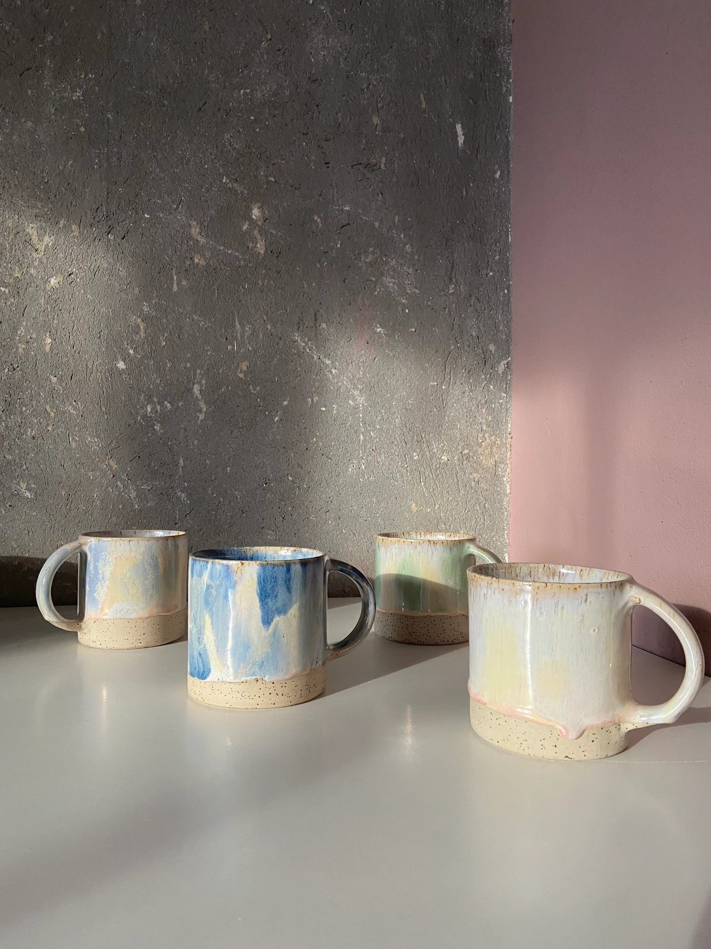 B Ware Keramik Henkeltasse Sunset Krumme Gurke